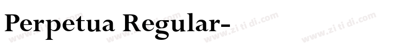 Perpetua Regular字体转换